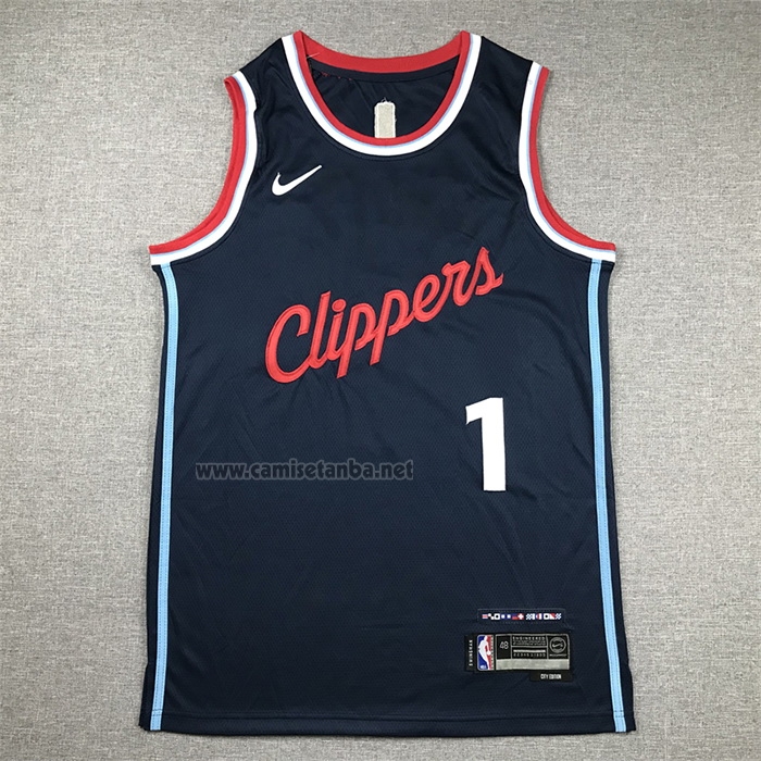 Camiseta Los Angeles Clippers James Harden NO 1 Icon 2024-25 Azul